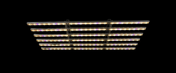 Esttech Halo LED grow light with warm white spectrum enabled for balanced plant growth